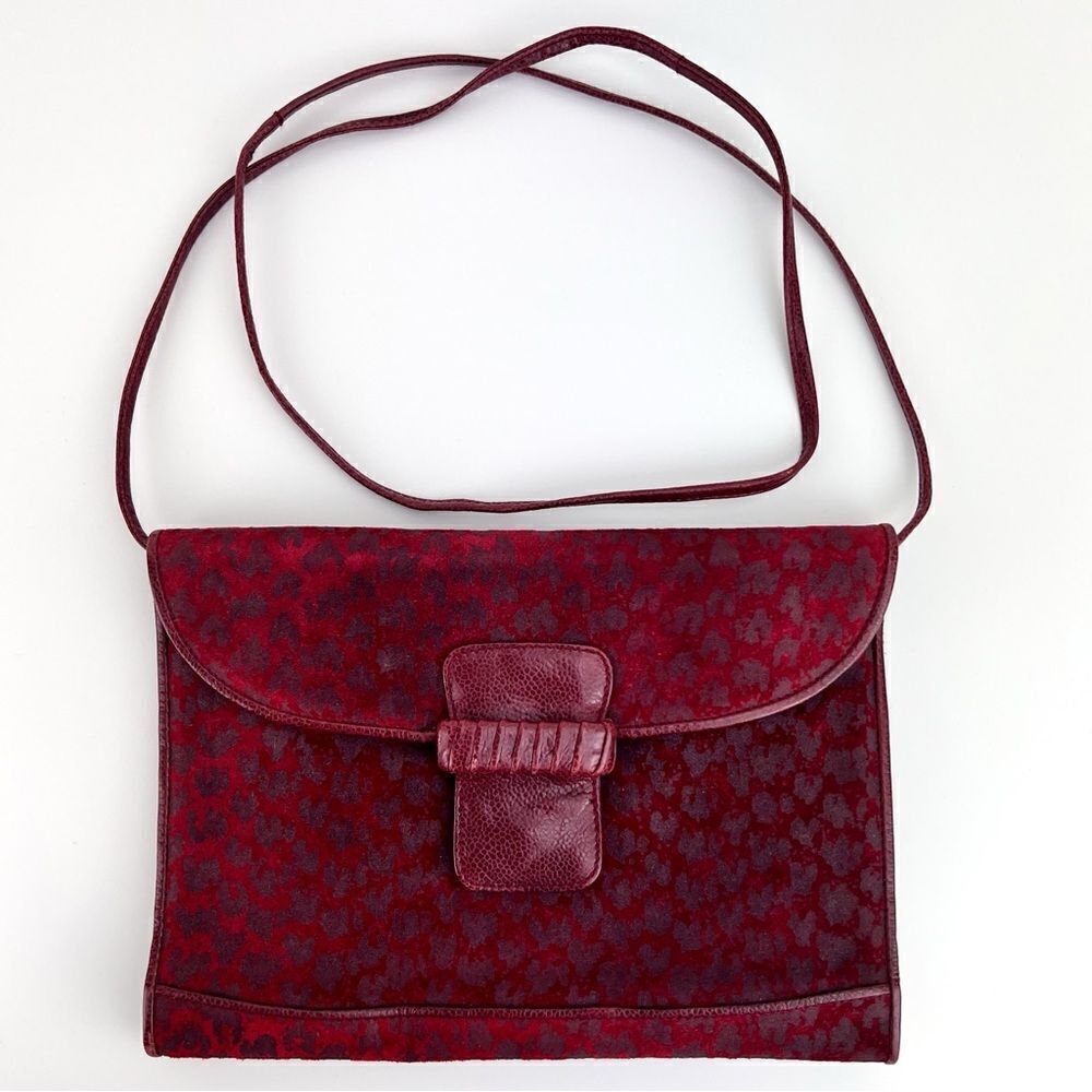 Vintage Susan Gail Red Retro Crossbody Purse